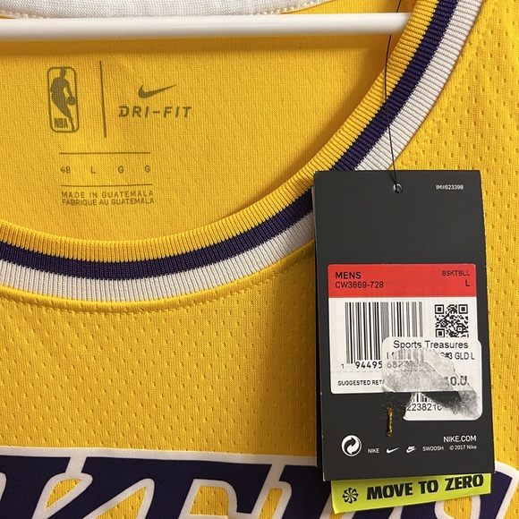 NWT ANTHONY DAVIS LAKERS JERSEY - Picture 4 of 8